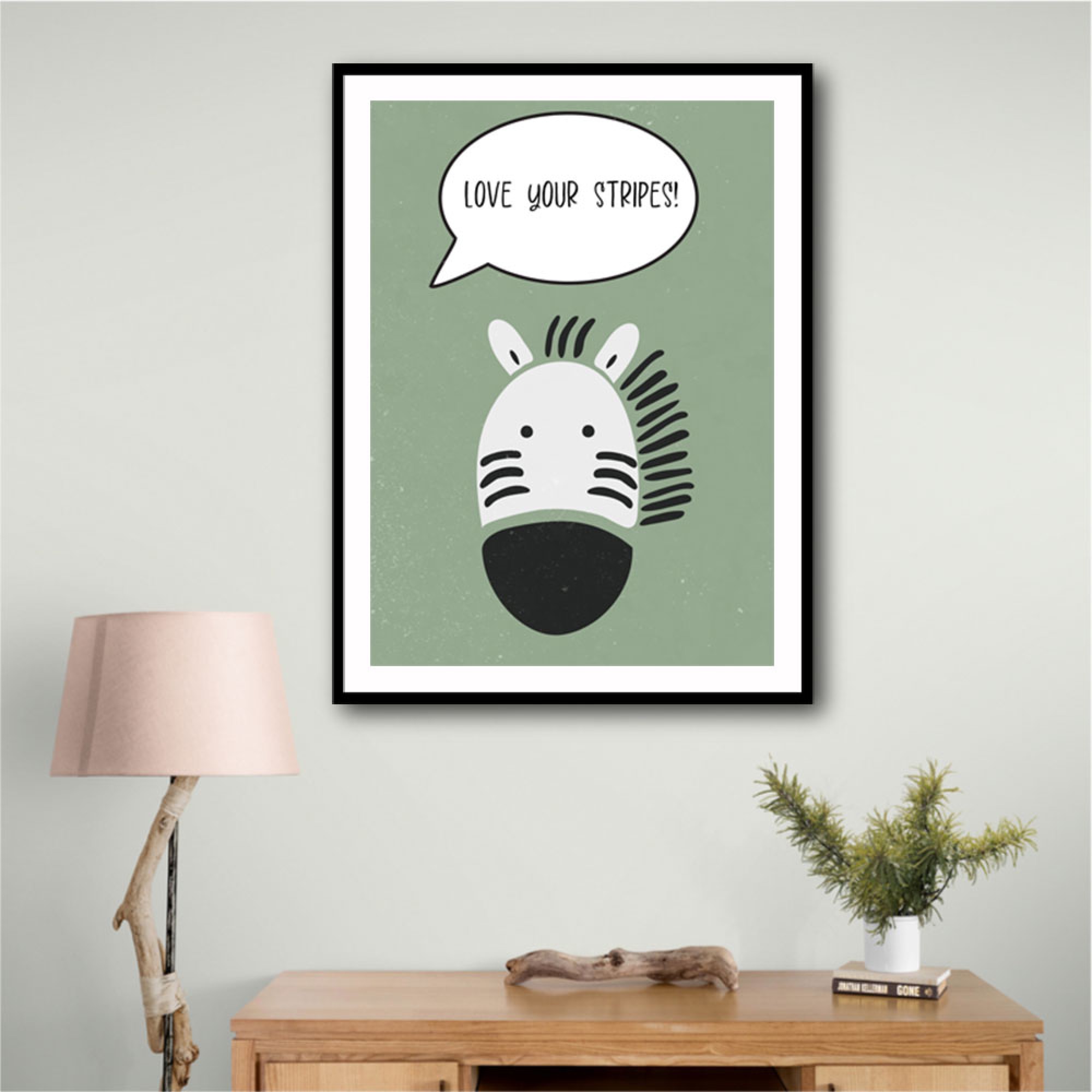 Zebra Nursery Wall Art